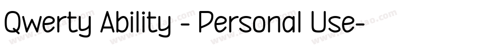 Qwerty Ability - Personal Use字体转换